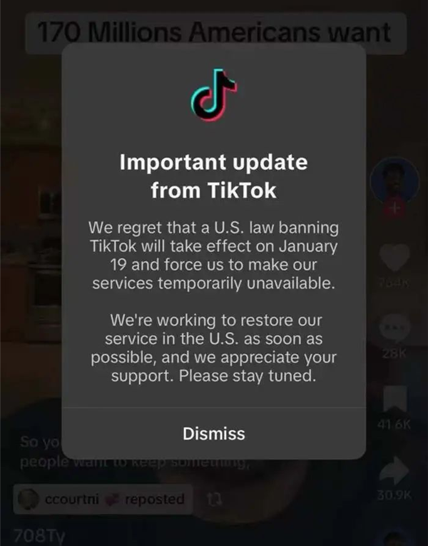 停止在美服务、应用下架 一文看懂TikTok事件最新进展缩略图